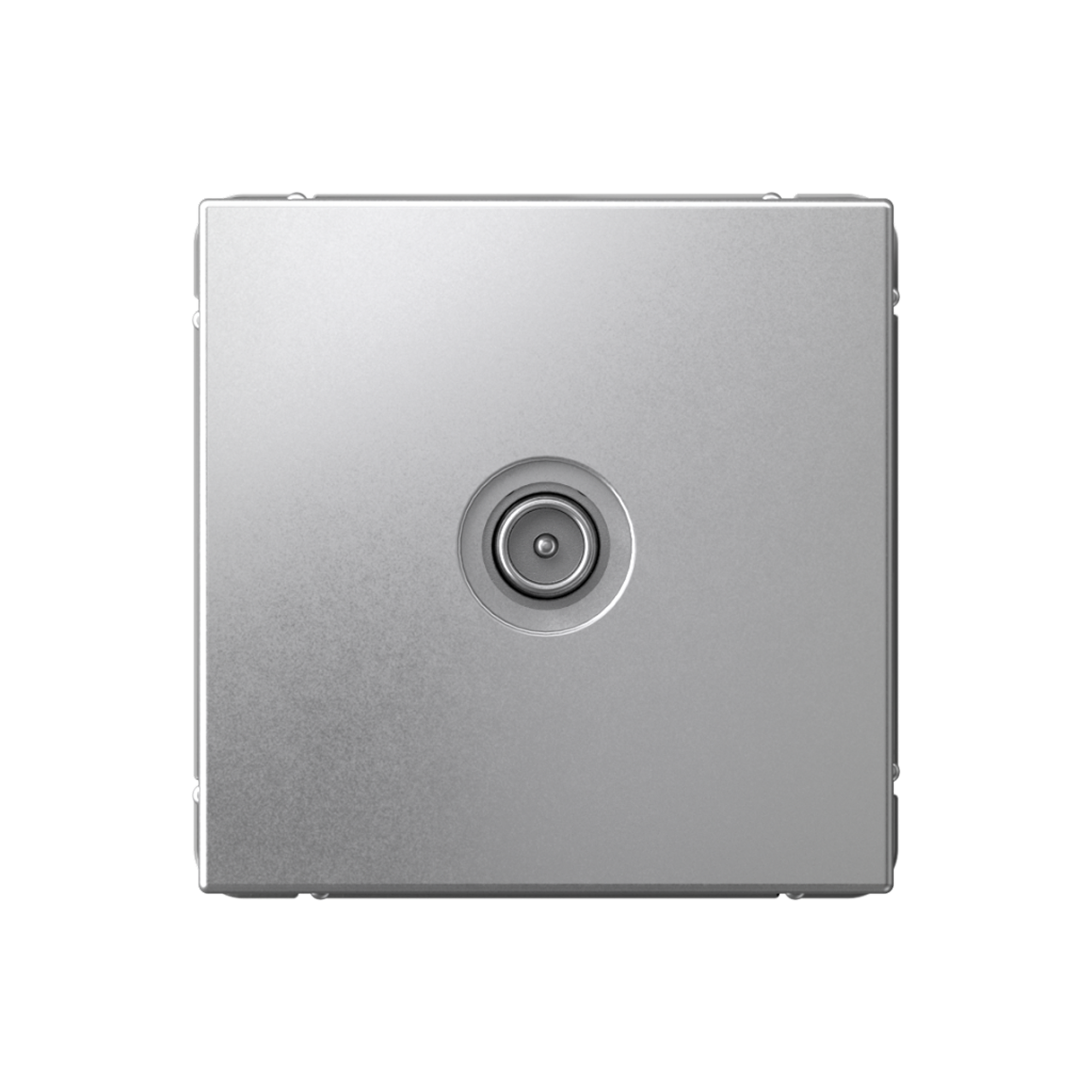 System Electric ArtGallery Розетка TV проходная 4дБ алюминий GAL000392