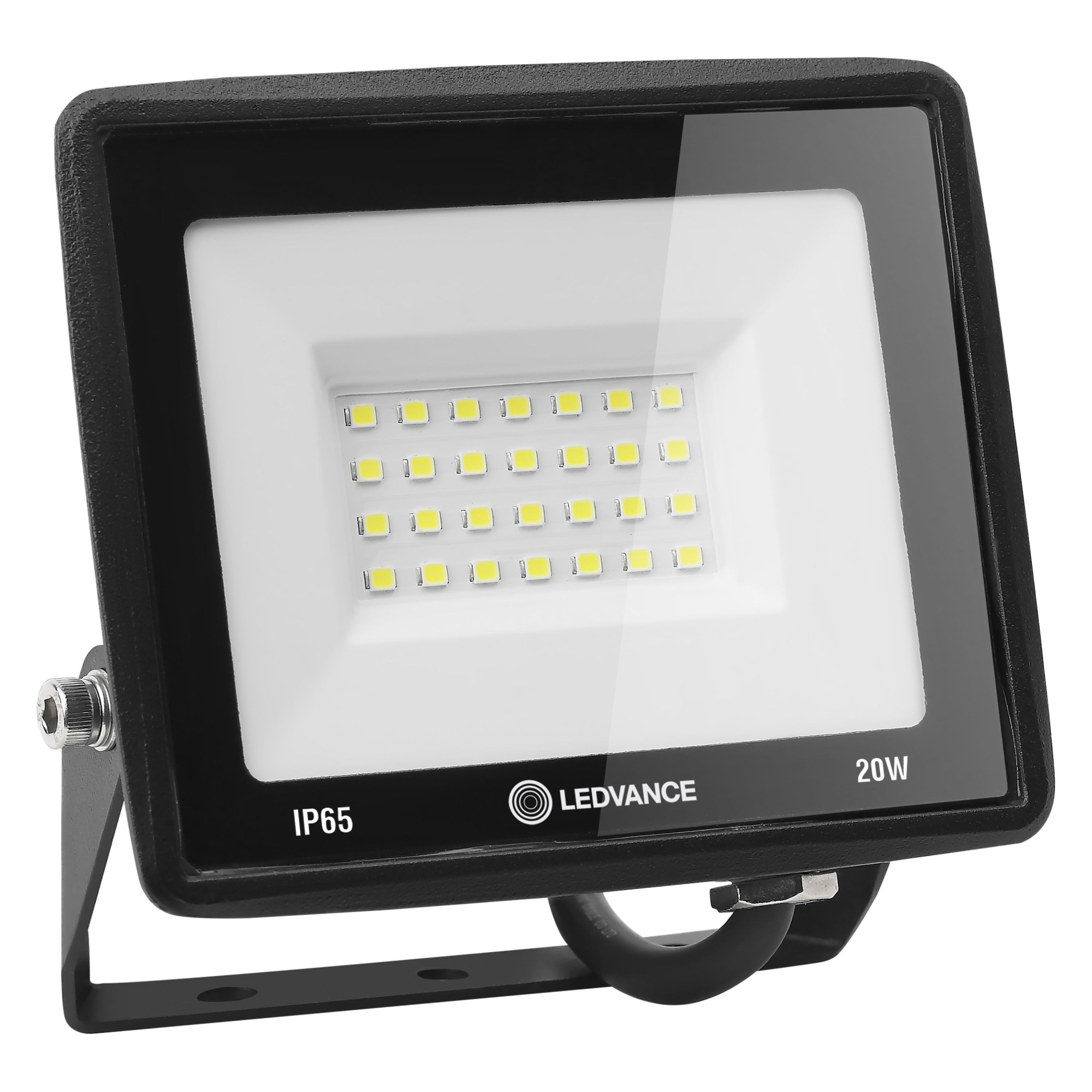 прожектор светодиодный floodlight led 20w 6500k black ip65  1440лм  ledv osram