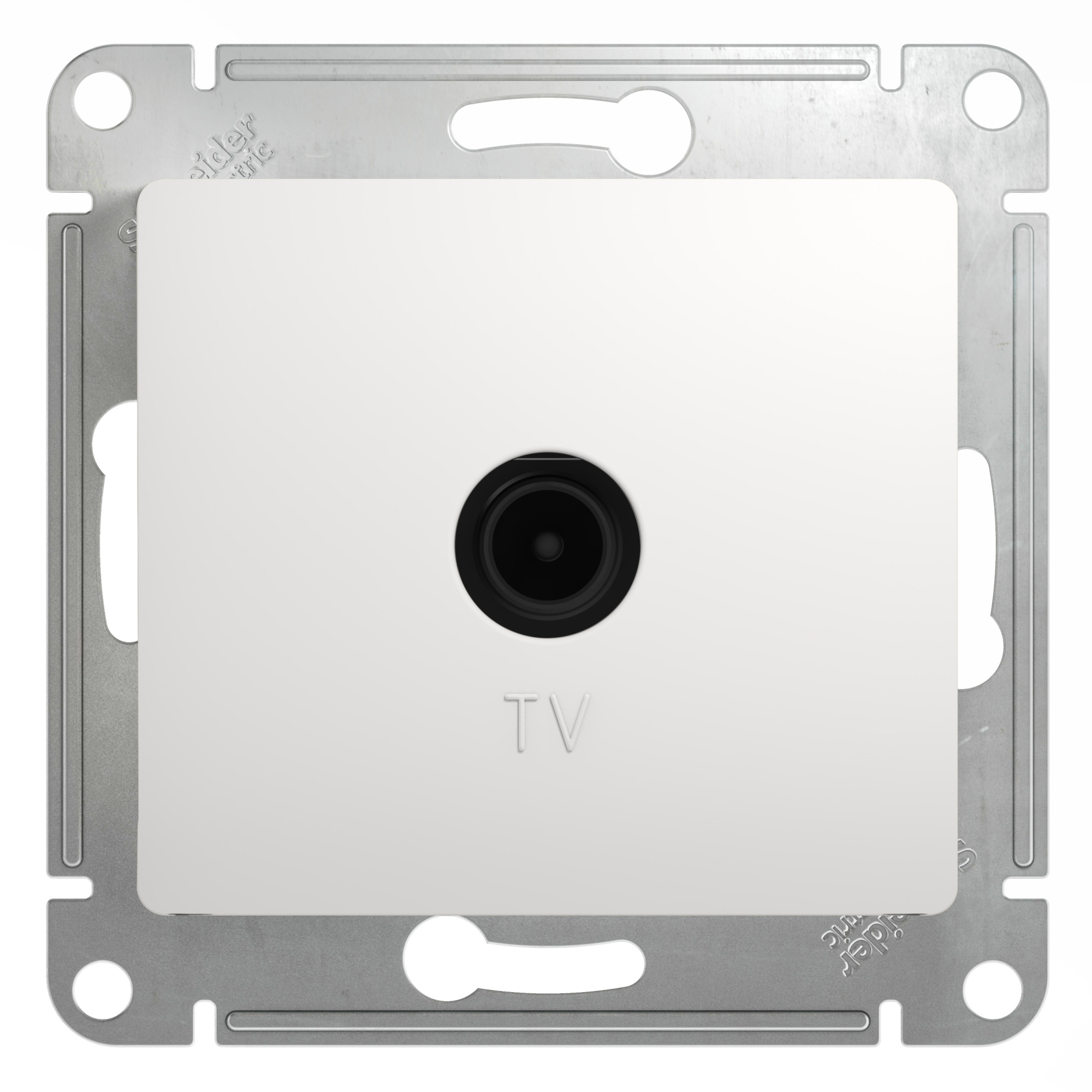 System Electric Glossa розетка TV проходная 4dB белый